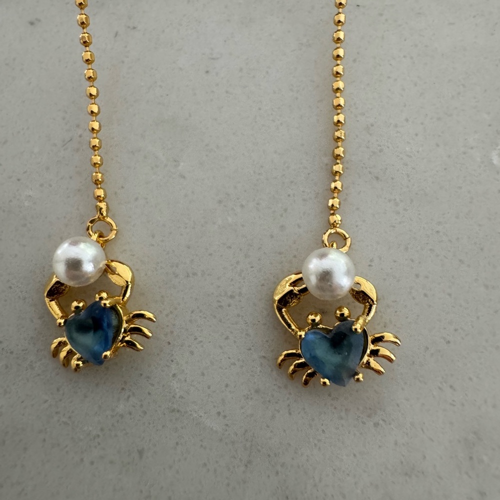 NWOT kate spade crab/starfish Dangle Earrings